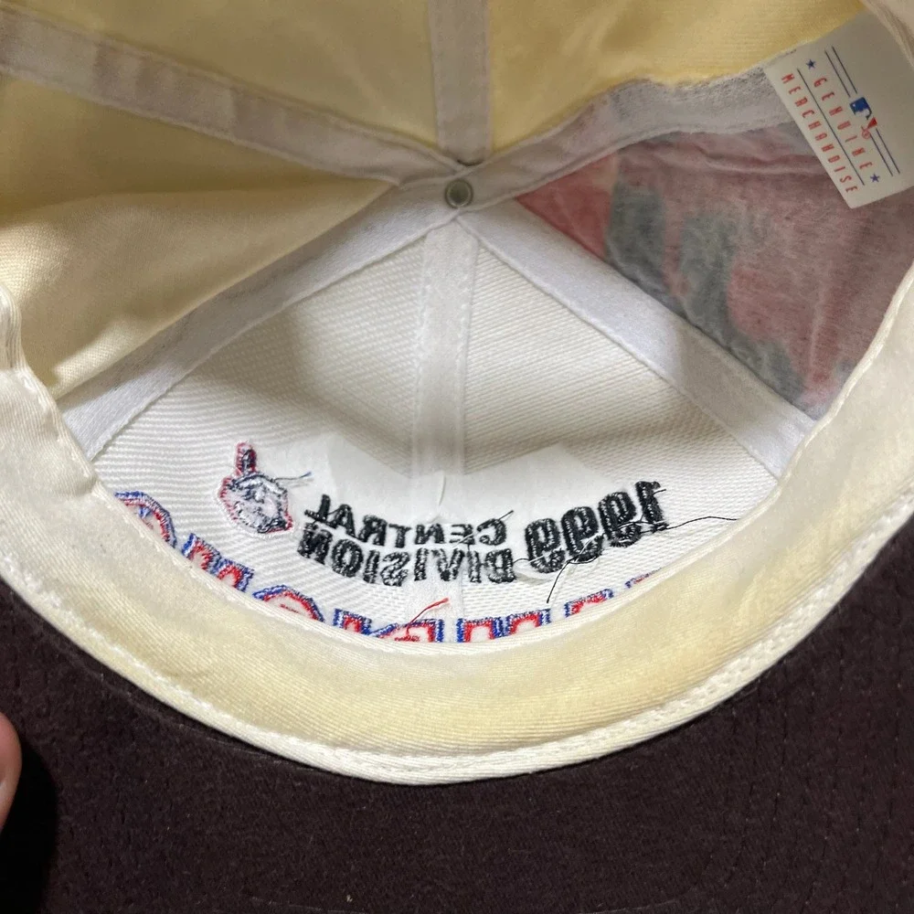 Vintage Cleveland‎ Indians 1999 Central Division Champions Hat Drew Pearson MLB